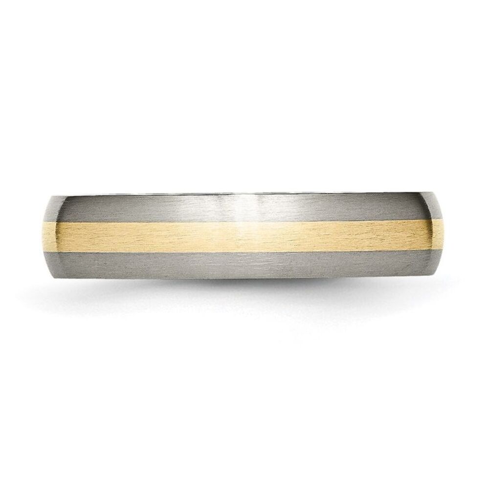 Kazi Luxury Chisel Titanium Brushed With 14k Gold… - image 3